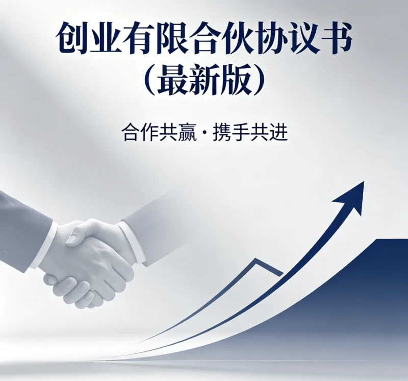 最新版创业有限合伙协议书模版-爱面网