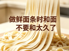 做鲜面条时和面不要和太久了-爱面网