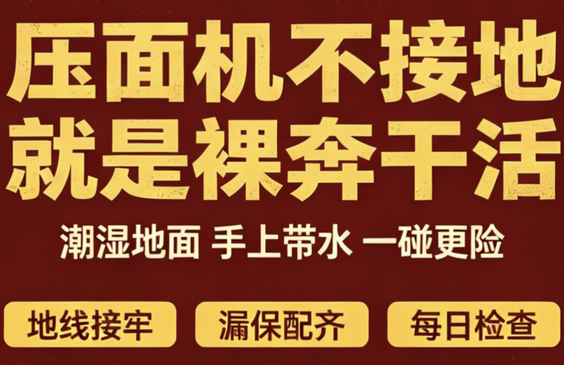 重庆鲜面作坊提醒：压面机器，一定要接地！-爱面网